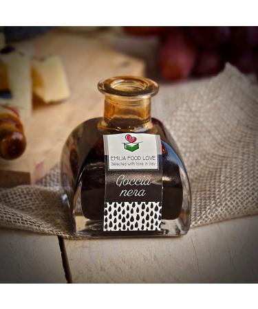 GOCCIA NERA - Black Balsamic Condiment 8 Years Aged - Made in Italy - EMILIA FOOD LOVE - Selected with Love in Italy - Condimento Balsamico invecchiato 8 anni - Buy Online on SooperMarket.com