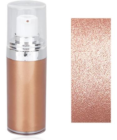 Glitter Body Makeup Liquid Cream - Shimmery Rose Gold Highlighter for Face & Skin | Moisturizing Lotion with Natural Glow Finish - Buy Online on SooperMarket.com