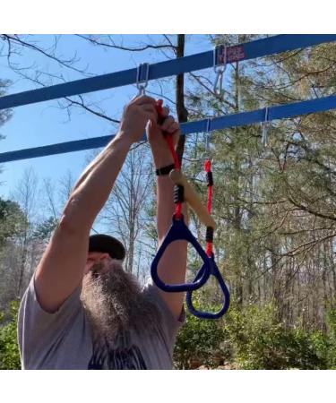 Lily's Things Trapeze Swing Bar with Gymnastic Rings - Ninja Warrior Accessories for Kids - Easy Attachment to Home Playground Equipment - Buy Online on SooperMarket.com