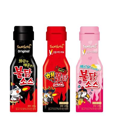 Samyang Carbo Bulldark Spicy Chicken Roasted Sauce + Bulldark Spicy Chicken Roasted Sauce + Hack Bulldark Spicy Chicken Roasted Sauce 3 Sets Fire Noodle Challenge