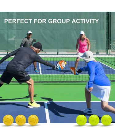 Beives 7-ply Basswood Wooden Pickleball Paddles Set with 6 Balls and Carry Bag - Ideal Pickleball Equipment for Beginners to Intermediate Players - Buy Online on SooperMarket.com