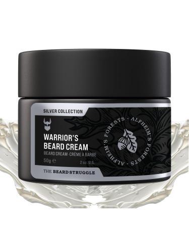 Beard Cream for Men by Beard Struggle -Alfheim's Forests Beard Butter Moisturizer & Softener for Men - Itch Relief Hydration with Avocado & Jojoba Oils - Beard Mustache & Corase Growth Cream 50g