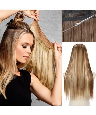 prinfantasy Hair Extensions with Adjustable Size Hair Piece Straight Hairpieces for Women Dark Brown Hair Pieces Silky Straight Nail Tip Keratin Utips Hair Extension 22" MW185 GBMW185 22 Inch - Buy Online on SooperMarket.com