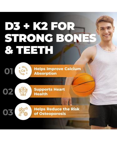 New Max Strength Vegan D3 + K2 | Bonus Size 160 Capsules | Immune Bone & Heart Health Supplement | Essential Vitamins for the Maintenance of Good Health | Canadian Made Quality Assured - Buy Online on SooperMarket.com