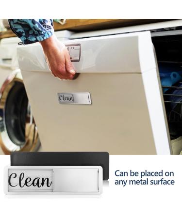 HOLIDYOYO Dishwasher Magnet Clean Dirty Sign Non-scratching Sticky Tab Clean Dirty Running Empty Magnet Lissabergs Slide Indicator for Better Kitchen Home - Buy Online on SooperMarket.com