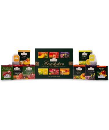 Ahmad Tea Fruit Tea Selection Pack | Fruity Black teas Fruity Green teas | Perfect fruit tea gift | 60 Teabag Sachets | 6 Flavours Fruit Tea Selection 60 Count (Pack of 1) - Buy Online on SooperMarket.com