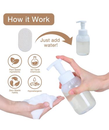 FlowCheer Coconut Foaming Hand Soap Tablet Refills - 12 Pack for 132 fl oz - Soap Fragrance Tablets for Foaming Dispenser - Buy Online on SooperMarket.com