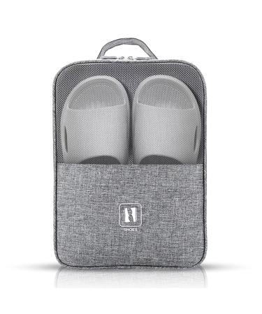 VITKSTAR Shoe Bags for Travel,portable travel shoe bag holds 3 pair of shoes(grey)