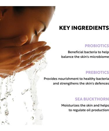 Clever Soap 2% Probiotic & Prebiotic Face Wash - Natural Antibacterial Daily Facial Cleanser - Suitable For Acne Eczema & All Skin Types - Fragrance Free For Men & Women - Buy Online on SooperMarket.com