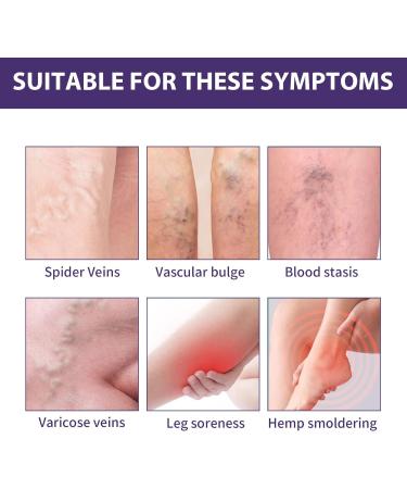 Varicose Vein & Spider Vein Cream | Capillary Health Treatment | Improve Circulation 0.7oz - Buy Online on SooperMarket.com