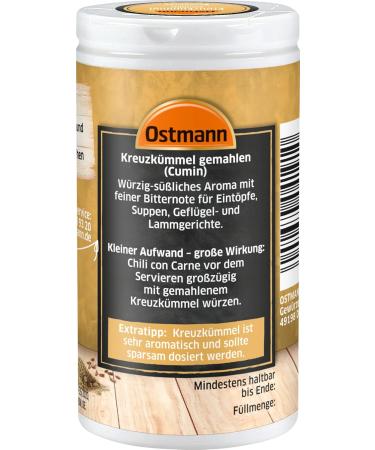 Ostmann Ground Cumin 4-Pack (4 x 35g) - Premium Quality Spice for International Shipping - Buy Online on SooperMarket.com