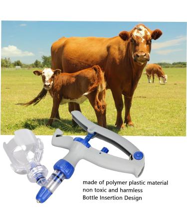 Advanced Veterinary Syringe - 5ml Continuous & Adjustable Animal Injector for Livestock - Buy Online on SooperMarket.com