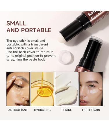 Retinol Eye Stick Retinol Eye Cream for Dark Circles and Puffiness Under Eye Cream Anti Aging Hydrates Moisturises Reduces Fine Lines Rejuvenates Skin 7g - Buy Online on SooperMarket.com