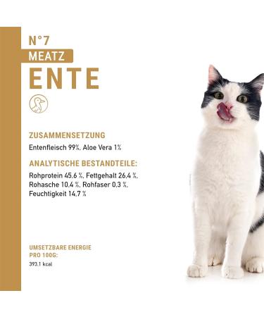 Catz Finefood MEATZ Duck Cat Snack - Grain-Free Sugar-Free With Aloe Vera - 45g Crispy Grilled Stripes for Cats - Buy Online on SooperMarket.com