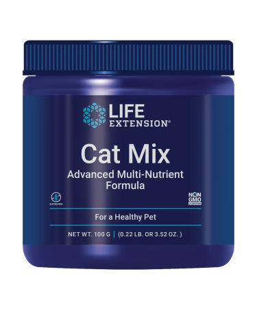 Life Extension Cat Mix  For Heart, Kidney & Pancreatic Function + Gut Health with Vitamins & Essential Nutrients - Formula For Kitty - Gluten-Free, Non-GMO  Net Wt.100 Grams (85 Servings)