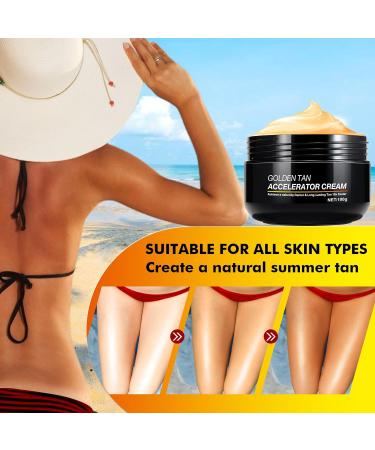 100g Tanning Accelerator Cream | Long-Lasting Rapid Tan for Sun-Beds & Outdoors | Natural Ingredients | 100g (Pack of 1) - Buy Online on SooperMarket.com