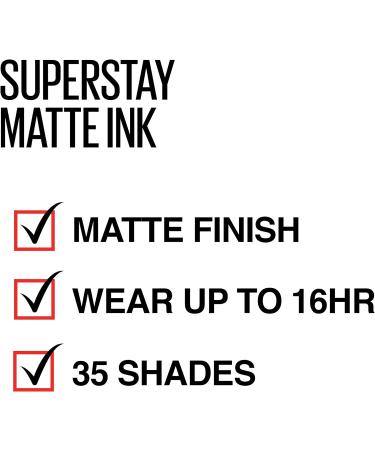 MAYBELLINE - SuperStay Matte Ink Liquid Lipstick Heroine - 0.17 fl. oz. (5 ml) Heroine 5 ml (Pack of 1) - Buy Online on SooperMarket.com