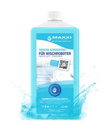Maxxi Clean |750 ml of floor cleaner with fresh fragrance |Suitable for all wiping robots |Universal cleaner concentrate |Wiping fluid for soil parquet tiles |Suction wiper cleaning agent 750 ml (1 Pack)