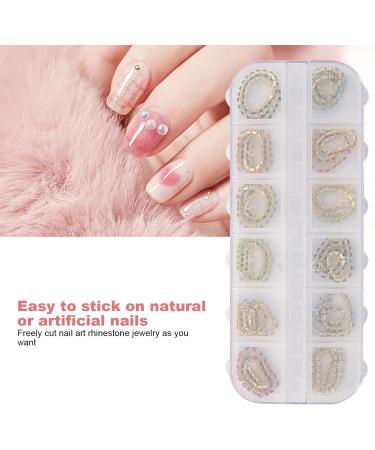 Nail Art Crystals Nail Rhinestones Nail Art Rhinestones Chain Metal Flatback Bling Manicure DIY Decor Nail Art Supplies Perfect for Nail Salon Multiple Choices(03) - Buy Online on SooperMarket.com