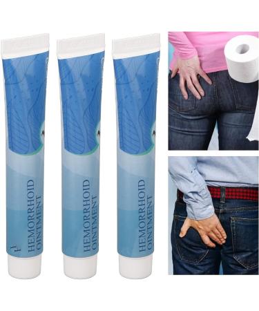 3pcs x 20g Hemorrhoids Ointment - Herbal Anus Health Care Cream for Itch Relief & Lymphatic Drainage (60g Total) - Buy Online on SooperMarket.com