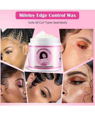 Edge Control Wax 4 oz - Women's Hair Pomade for Smoothing Flyaways and Frizz - Long Lasting Styling Gel with Strong Hold - Non-greasy Hair Glue - Ideal for Wigs - Buy Online on SooperMarket.com