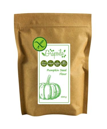 Ground Pumpkin Seed Flour 500g - Raw & Vegan Protein Powder