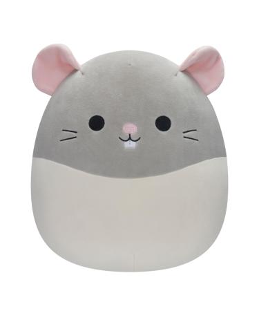 Squishmallows Original 12-Inch - Rusty the Grey and White Rat Rusty the Rat