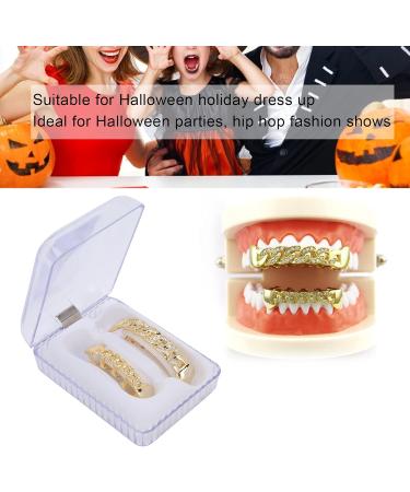 Denture Sets Dental Decorative Brackets Hip Hop Dental Supports Hip Hop Dental Decorations(Gold) - Buy Online on SooperMarket.com