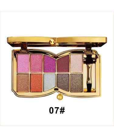 10 Colors Glitter Eyeshadow Pallet Shimmer Colorful Eyeshadow Palette Makeup Diamond Bright Makeup Shimmery Highly Pigmented Waterproof Long-lasting Sweatproof Practice Make Up - Buy Online on SooperMarket.com