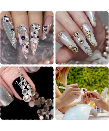 2 Pieces Nail Rhinestone Picker Dotting Pen Dual-ended Rhinestone Gems Crystals Studs Picker Nail Dotting Pen Wax Tip Pencil Pick up Applicator for DIY Nail Art (Pink White) - Buy Online on SooperMarket.com