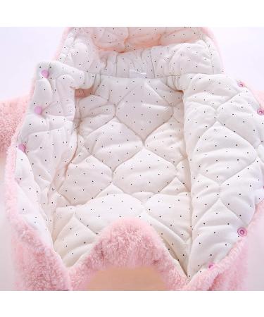 Newborn Cartoon Bear Snowsuit | Baby Winter Coat Romper | Eurobuy Pink 6-9 Months - Buy Online on SooperMarket.com