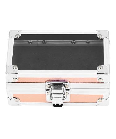 Nail Drill Bit Holder Box with 25 Holes Professional Storage Organizer Container for Salon Manicure Tool (Dazzling Gold)