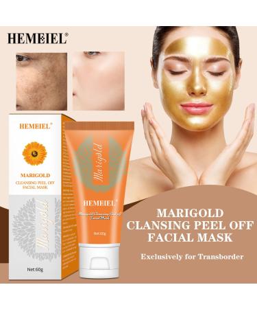 Calendula Peel Off Facial Mask - Blackhead & Pore Minimizer | Deep Cleansing Gold Mask for All Skin Types - Buy Online on SooperMarket.com