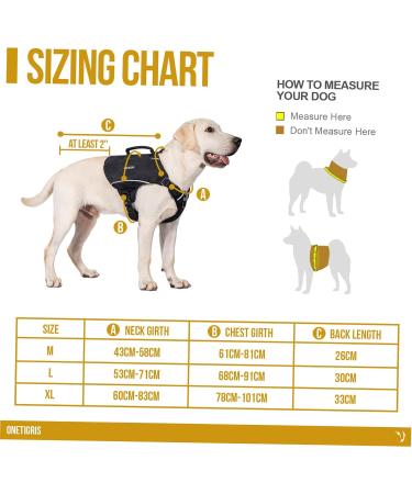 OneTigris CAMELUS Dog Backpack for Hiking & Camping - Tear-Resistant M/L Size (Black) - Buy Online on SooperMarket.com