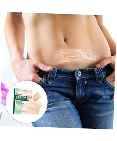 Healvian Silicone Scar Tape - 4pcs Scar Patches for Caesarean Section Scar - Scar Softening Sheets - Adhesive Scar Dressing Stickers - Buy Online on SooperMarket.com