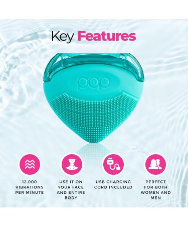 Pop Sonic Strawberry 3-in-1 Skin Exfoliating Cleanser - Turquoise - Buy Online on SooperMarket.com