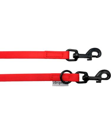 Biothane Dog Leash with Hook - Adjustable 2m to 5m for Small & Large Dogs - Durable Red 3.50m x 9mm - Buy Online on SooperMarket.com
