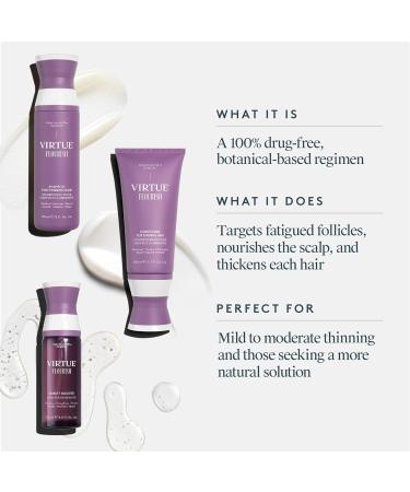 Virtue Flourish 100% Drug-Free Hair Growth Regimen - 3 Month Kit for Healthy Hair | International Shipping Available - Buy Online on SooperMarket.com