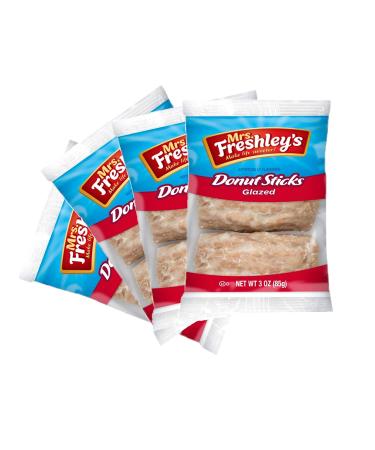 Mrs. Freshley's Donut Sticks: 36 Sticks Total (12 Packs of 3) - Pack of 2 - Buy Online on SooperMarket.com