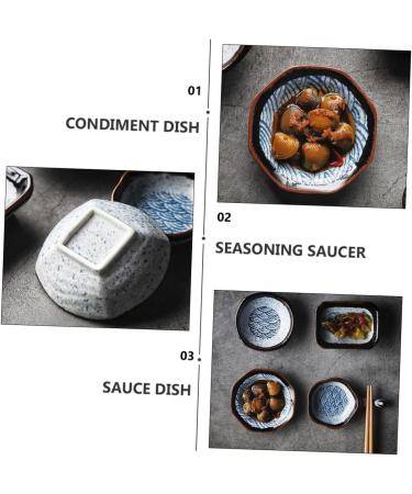 Zerodeko 2pcs Vintage Sauce Dish Dipping Sauce Plate Condiment Bowls Sushi Plushie Dipping Dishes Small Side Dish Japanese Dishes & Plates Appetizer Plate Flavor Dish Tableware Ceramics - Buy Online on SooperMarket.com