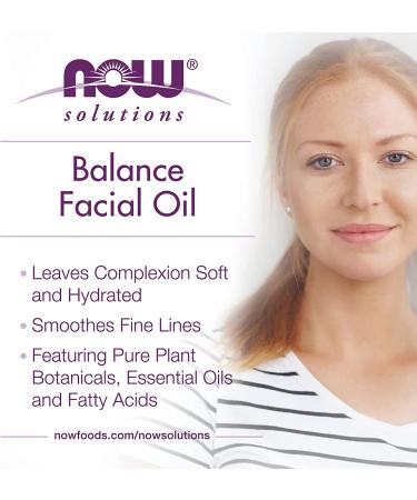 Now Foods Solutions Facial Oil Balancing 1 fl oz - Hydrating & Nourishing Skincare - Buy Online on SooperMarket.com
