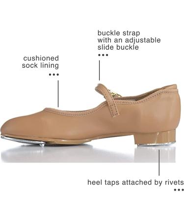 Theatricals Child Slide Buckle Tap Shoes T9200C - Tan | Size 2 Little Kid - Buy Online on SooperMarket.com