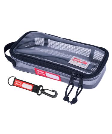 Rough Enough TSA Approved Toiletry Bag Clear Travel Toothbrush Case Shaving Kit Bag Organizer Pouch for Men Women Black