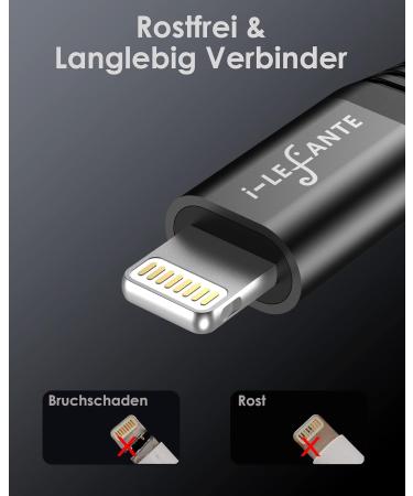 I-Lefante Ebike Charging Cable for Bosch Intuvia | 40cm | OTG Function | Micro USB to iOS | Compatible with E-Bike Displays & Bicycle Computers - Buy Online on SooperMarket.com