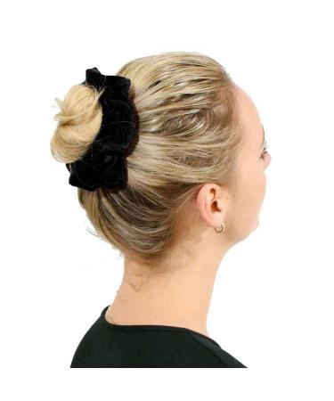 4-Piece Velvet Hair Tie Set for Updos & Ponytails | Black & White - Perfect for Women Girls & Children - Buy Online on SooperMarket.com