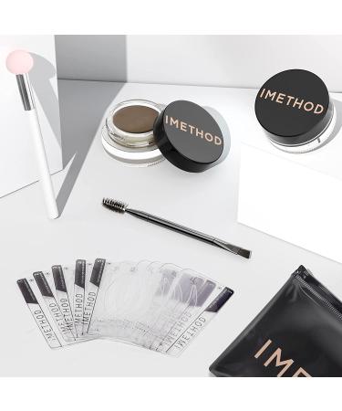 iMethod Eyebrow Stamp & Stencil Kit - Light Brown - Easy Brow Makeup Trio - Buy Online on SooperMarket.com