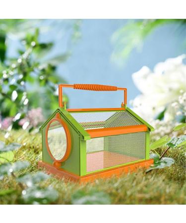Portable Butterfly Habitat Cage Critter Caterpillars Outdoor Green Orange - Buy Online on SooperMarket.com