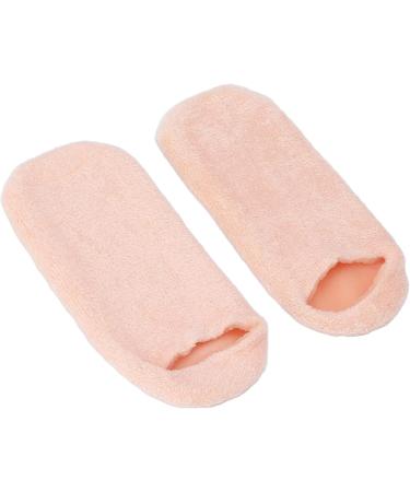 Moisture Socks for Rough Skin - Soft Gel Spa Socks - 2 Pack Essential Oil Design - Pink Moisturizing Socks for At Home Care - Buy Online on SooperMarket.com