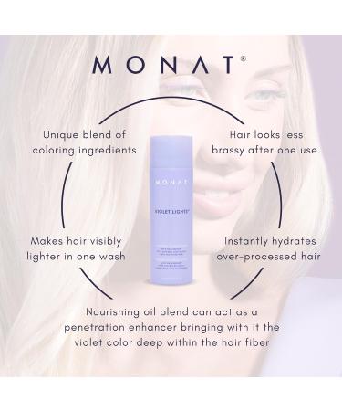 MONAT Violet Lights Anti-Brass Toning Masque - Natural Radiance for Healthy Beautiful Hair - Tone Brassiness & Illuminate Shine - Buy Online on SooperMarket.com