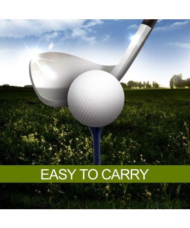 THIODOON Professional Natural Wood Golf Tees - Pack of 100, Multiple Colors, 3-1/4 inch, 2-3/4 inch, 2-1/8 inch Tall Tees, Reduce Side Spin and Friction - Bulk Golfing Tees - Buy Online on SooperMarket.com